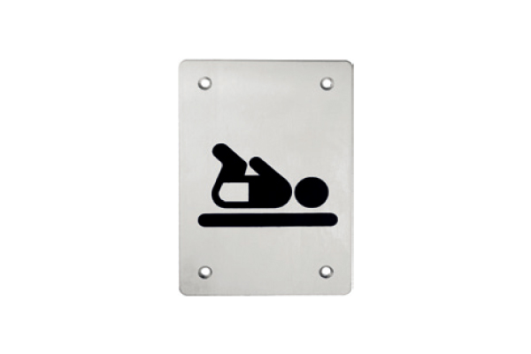 Placa sinal�tica 150x100 - INOX 304